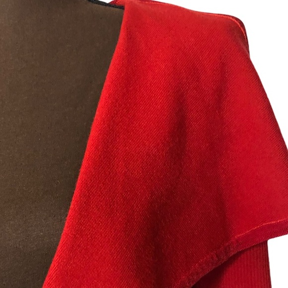 CACHE Long Sleeve Wide Neck Red Cardigan Sweater - Picture 4 of 10